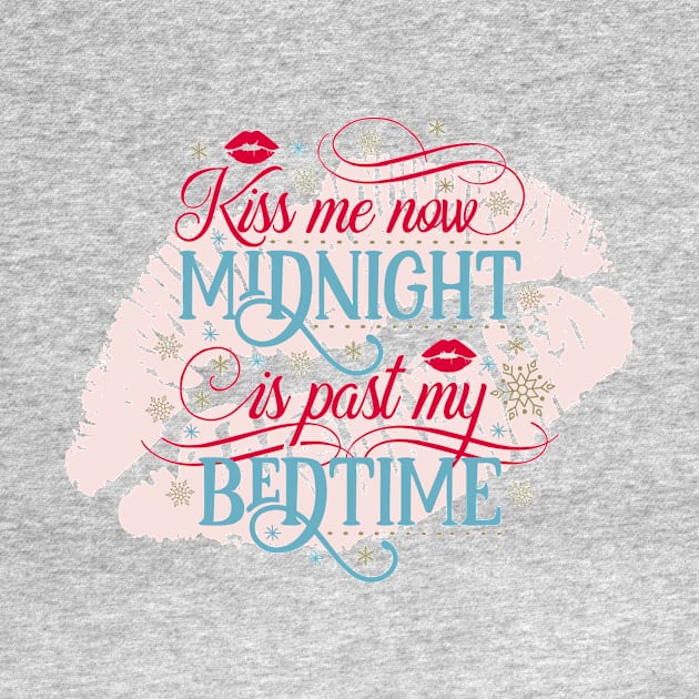 Kiss Me Now Funny New Year Graphic by KellyCreates